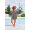 image:imageEkouaer Bathing Suit Cover Up for Women V Neck Button Down Swimsuit Coverup Beach Dress Shirt S3XLDark Grey