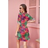 image:imageEkouaer Bathing Suit Cover Up for Women V Neck Button Down Swimsuit Coverup Beach Dress Shirt S3XLDh690tropical Print