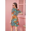 image:imageEkouaer Bathing Suit Cover Up for Women V Neck Button Down Swimsuit Coverup Beach Dress Shirt S3XLGreen Tropical Print
