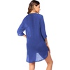 image:imageEkouaer Bathing Suit Cover Up for Women V Neck Button Down Swimsuit Coverup Beach Dress Shirt S3XLNavy