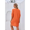 image:imageEkouaer Bathing Suit Cover Up for Women V Neck Button Down Swimsuit Coverup Beach Dress Shirt S3XLOrange Red