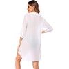 image:imageEkouaer Bathing Suit Cover Up for Women V Neck Button Down Swimsuit Coverup Beach Dress Shirt S3XLWhite