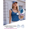 image:imageEkouaer Summer Pajamas Built in Bra Ruffle Pjs Cute Lingerie 2 Piece Cami and Shorts Set for Women Getting Ready Bridal PartyBlue Paw