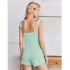 image:imageEkouaer Summer Pajamas Built in Bra Ruffle Pjs Cute Lingerie 2 Piece Cami and Shorts Set for Women Getting Ready Bridal PartyGreen