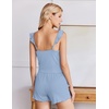 image:imageEkouaer Summer Pajamas Built in Bra Ruffle Pjs Cute Lingerie 2 Piece Cami and Shorts Set for Women Getting Ready Bridal PartyLight Blue