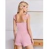 image:imageEkouaer Summer Pajamas Built in Bra Ruffle Pjs Cute Lingerie 2 Piece Cami and Shorts Set for Women Getting Ready Bridal PartyPink