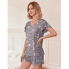 image:imageEkouaer Pajamas Set Women Casual Ruffle Sleeves Soft Comfy Loungewear Set with PocketsCoffee Cup