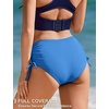 image:imageEkouaer Women Bikini Bottoms Mid Waist Swim Bathing Suit Bottom Full Coverage Swimsuit ShortsXSXXLBlue