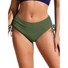 image:imageEkouaer Women Bikini Bottoms Mid Waist Swim Bathing Suit Bottom Full Coverage Swimsuit ShortsXSXXLArmy Green