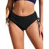 image:imageEkouaer Women Bikini Bottoms Mid Waist Swim Bathing Suit Bottom Full Coverage Swimsuit ShortsXSXXLBlack