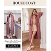 image:imageEkouaer Zipper Robes for Women Long Sleeve Lightweight House Coats with Pockets Zip Up Bathrobe Loungewear S3XLGray Purple