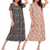 Floral Clustersl/Black Floral