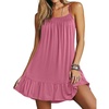image:imageEkouaer Nightgowns for Women Spaghetti Strap Night Gown Sleeveless Sleep Dress Chemise SleepwearCherry Red