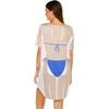image:imageEkouaer Womens Bikini Shirt Cover Up Short Sleeve Cute Bikini Print CoverUp Baggy T Shirt Dress Fun WearOcean Macrame