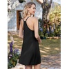 image:imageEkouaer Nightgowns for Women Bamboo Viscose Night Gown Sleeveless Sleep Dress Racerback Chemise Cooling SleepwearBlack