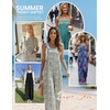 image:imageEkouaer Womens Casual Overalls Loose Wide Leg Jumpsuits Summer Boho Floral Printed Baggy Rompers with PocketsGreen White Leaves