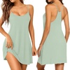 image:imageEkouaer Nightgowns for Women Bamboo Viscose Night Gown Sleeveless Sleep Dress Racerback Chemise Cooling SleepwearLight Green