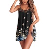 image:imageEkouaer Sexy Night Gowns Lace Nightgowns for Women Sleeveless Sleepwear Babydoll Nighty Plus Size Night DressBlack Butterfly