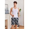 image:imageEkouaer Mens Pajama Shorts Soft Sleepwear Bottoms Elastic Waistband Loungewear Breathable Men Shorts with Pockets01 Bigfoot and Dogs