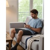 image:imageEkouaer Mens Pajama Shorts Soft Sleepwear Bottoms Elastic Waistband Loungewear Breathable Men Shorts with PocketsWolf