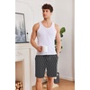 image:imageEkouaer Mens Pajama Shorts Soft Sleepwear Bottoms Elastic Waistband Loungewear Breathable Men Shorts with PocketsWolf