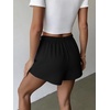 image:imageEkouaer Pajama Shorts for Women Soft Sleep Shorts Summer Casual Lounge Shorts 2026 Comfy Pj Bottoms with PocketsBlack