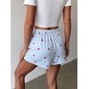 image:imageEkouaer Pajama Shorts for Women Soft Sleep Shorts Summer Casual Lounge Shorts 2026 Comfy Pj Bottoms with PocketsBlue Plaid Floral