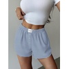 image:imageEkouaer Pajama Shorts for Women Soft Sleep Shorts Summer Casual Lounge Shorts 2026 Comfy Pj Bottoms with PocketsBlue and White Stripes