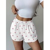 image:imageEkouaer Pajama Shorts for Women Soft Sleep Shorts Summer Casual Lounge Shorts 2026 Comfy Pj Bottoms with PocketsCherry Print