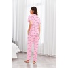 image:imageEkouaer Pajamas for Women Set Button Up Sleepswear 2 Piece Short Sleeve PJ Top and Long Pants Loungwear With Pocket SXXLLove