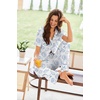 image:imageEkouaer Pajamas for Women Set Button Up Sleepswear 2 Piece Short Sleeve PJ Top and Long Pants Loungwear With Pocket SXXLShell World