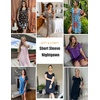 image:imageEkouaer Womens Nightgown Short Sleeve Sleepwear Comfy Sleepshirts Pleated Scoopneck Nightshirt SXXXLNavyblue