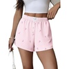 image:imageEkouaer Pajama Shorts for Women Soft Sleep Shorts Summer Casual Lounge Shorts 2026 Comfy Pj Bottoms with PocketsPink Stripes Bow