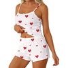 image:imageEkouaer Women Pajama Sets 2 Piece Cute Cami Sleepwear Lace Trim Pj Top Soft Summer Lounge Shorts Sexy Lingerie SXXLLove