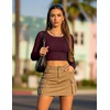 image:imageEkouaer Long Sleeve Crop Tops for Women 3 Pack Scoop Neck Raglan Shirts Slim Fit Underscrub Basic Base Layer XSXXL3pcs Black Navy Blue Wine Red