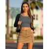 image:imageEkouaer Long Sleeve Crop Tops for Women 3 Pack Scoop Neck Raglan Shirts Slim Fit Underscrub Basic Base Layer XSXXL3pcs Mocha Black Grey Black Beige Pink