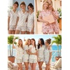 image:imageEkouaer Womens Pajamas Sets Button Down Pjs Short Sleeve Ruffle Sleepwear  Soft Cozy Pointelle PyjamaCute Lounge SetsClassic Notch Neck PjsMaternity Pajamas for BreastfeedingBridal Party GiftsFloral