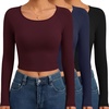 3pcs Black/ Navy Blue/ Wine Red