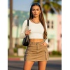 image:imageEkouaer Womens Long Sleeve Crop Tops Scoop Neck Raglan Shirts Slim Fit Underscrub Basic Fashion Clothing XSXXLBeige