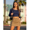 image:imageEkouaer Womens Long Sleeve Crop Tops Scoop Neck Raglan Shirts Slim Fit Underscrub Basic Fashion Clothing XSXXLNavy Blue