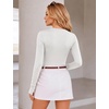 image:imageEkouaer 3 Pack Long Sleeve Shirts for Women with Thumb Holes Casual TopsBlackWhiteLeopard Print