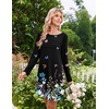 image:imageEkouaer 2 Pack Long Sleeve Nightgown for Women Crew Neck Sleepshirts S3XL  Excellent Value for the Price Features Many Cute Prints Soft Comfortable Fabric Long Sleeve O Neck Nightgown for SleepingBlackBlack Butterfly