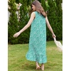 image:imageEkouaer Nightgowns for Women Long Sleeveless Night Gown Button Sleepshirt  Victorian NightdressButton SleepshirtSummer Sleep DressSoft Sleepwear Suitable for SleepLoungeDaily WearGreen Floral