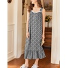 image:imageEkouaer Nightgowns for Women Long Sleeveless Night Gown Button Sleepshirt  Victorian NightdressButton SleepshirtSummer Sleep DressSoft Sleepwear Suitable for SleepLoungeDaily WearBlack Floral