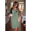 image:imageEkouaer Nightgowns for Women Short Sleeve Night Dress Printed Sleepwear  Crewneck Night Gown Ladies Sleep Shirts Soft Sleepwear Lightweight amp Casual Pajama Dress Cute PrintedAgreyish Greenbutterfly