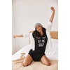 image:imageEkouaer Nightgowns for Women Short Sleeve Night Dress Printed Sleepwear  Crewneck Night Gown Ladies Sleep Shirts Soft Sleepwear Lightweight amp Casual Pajama Dress Cute PrintedBlack Sleep