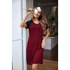 image:imageEkouaer Nightgowns for Women Short Sleeve Night Dress Printed Sleepwear  Crewneck Night Gown Ladies Sleep Shirts Soft Sleepwear Lightweight amp Casual Pajama Dress Cute PrintedAwine Redmeow