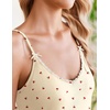 image:imageEkouaer Womens Cami Pajamas Set Y2K 2 Piece Lace Trim PJs Set Sleepwear  Buttery SoftLoungewearAdjustable Spaghetti StrapsSide PocketsTrendy Cami SleepwearLoungingVacationXS2XLCherrylight Yellow