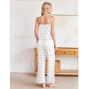 image:imageEkouaer Womens Cami Pajamas Set Y2K 2 Piece Lace Trim PJs Set Sleepwear  Buttery SoftLoungewearAdjustable Spaghetti StrapsSide PocketsTrendy Cami SleepwearLoungingVacationXS2XLCherryred