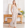 image:imageEkouaer Womens Cami Pajamas Set Y2K 2 Piece Lace Trim PJs Set Sleepwear  Buttery SoftLoungewearAdjustable Spaghetti StrapsSide PocketsTrendy Cami SleepwearLoungingVacationXS2XLStrawberrywhite